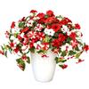 Fake Flowers for Outdoors Artificial Petunia Outdoors, Outdoor Planters, UV Resistant Petunias, Weatherproof Flower Bouquets Realistic Morning