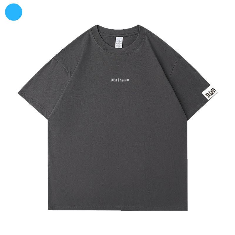 

Мин Юн-ги SUGA AgustD D-DAY Концерт Свободная футболка с принтом XL темно-серого