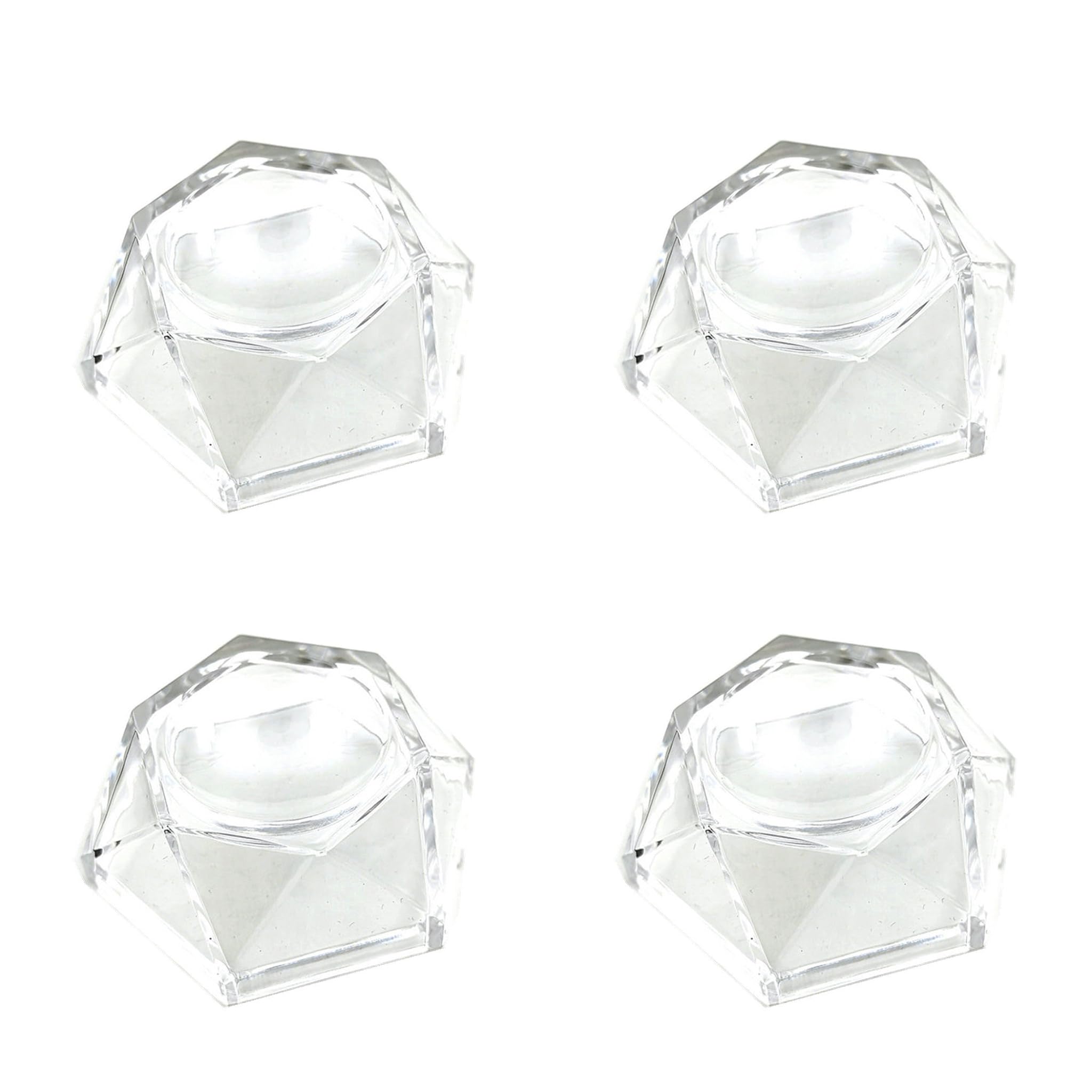 

HAMILO Acrylic Display Stand with Crystal Ball and Concave Base, Set of 4 (7.5cm)