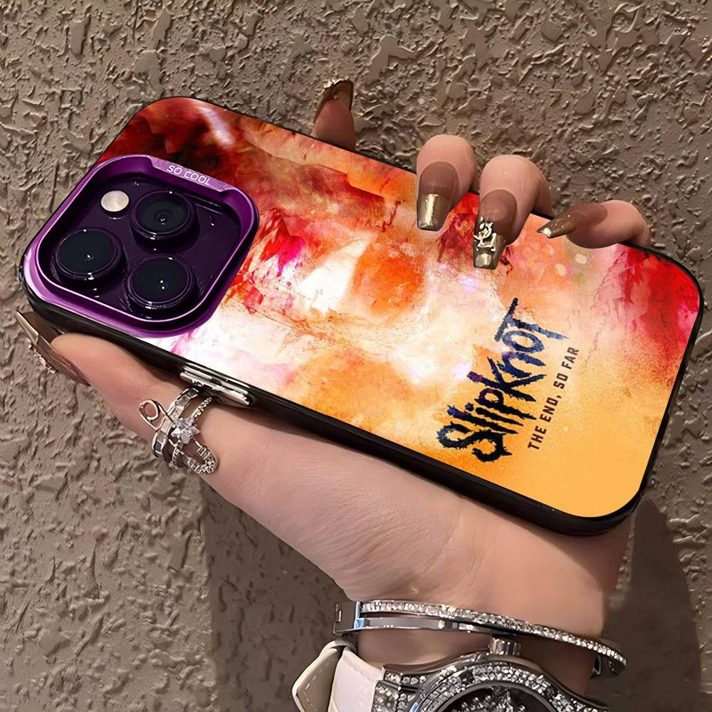 Slipknot Band Phone Case Color Silver Shell For IPhone 17 16 15 14 13 12 11 Pro Max Plus