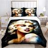 Marilyn Monroe Duvet Cover Soft Bedding Set with Pillowcases for Teens Single Double Queen King Size