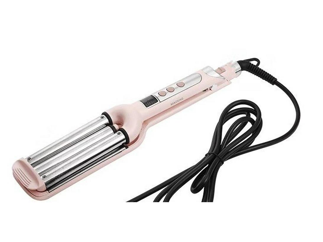 

Тройная плойка с ЖК-дисплеем и контролем температуры, сертифицирована CE, настраиваемый стайлер для волос