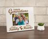 Darling Souvenir Made With Love  Engraved Table Top Photo Frame  Wooden White Picture Frame Gift For Family