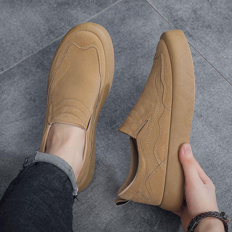 Fashion Male Shoe Breathable Young Students Slip-on Solid Color Sneakers Classic Original Sale Cheap Liquidation Work Men's Casual Shoes