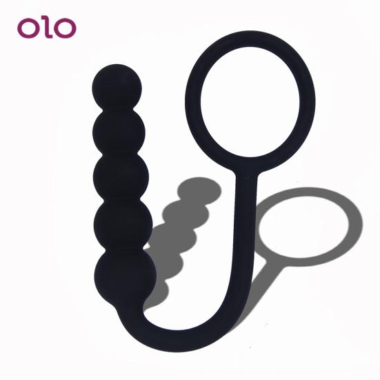 Couple Sharing Sex Toys Cock Anal Insert Sex Toy Ring Bead Butt Plug Men Women Adult