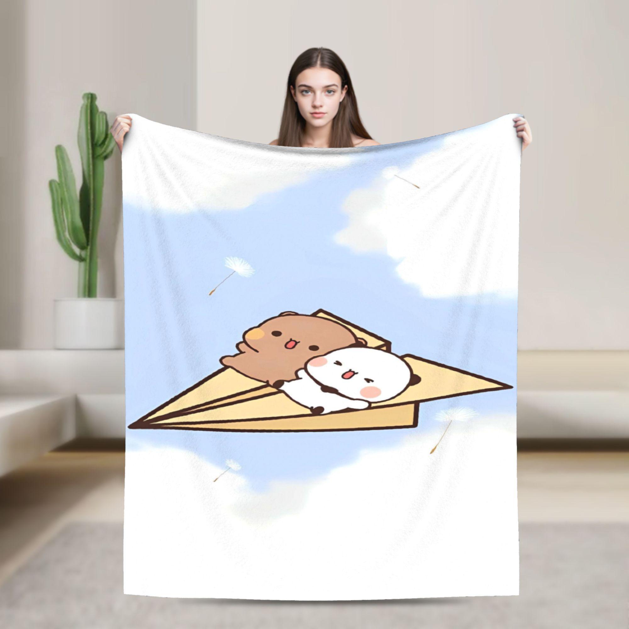 

Soft BlanketGirls Boys Camping Bubu Dudu Flying Throw Blanket Flannel Bedspread For Couch Chair Sofa Bed Fashion Sofa Bed Cover 75x90cm