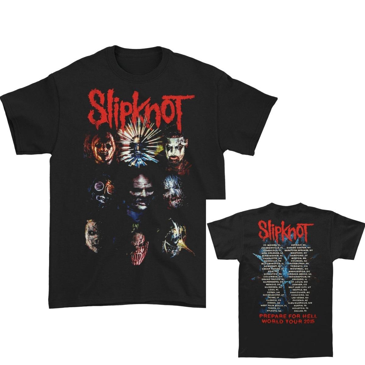 Slipknot Oxidized 2015 Tour Casual TShirt Mens and Womens Luxury Brand Top M