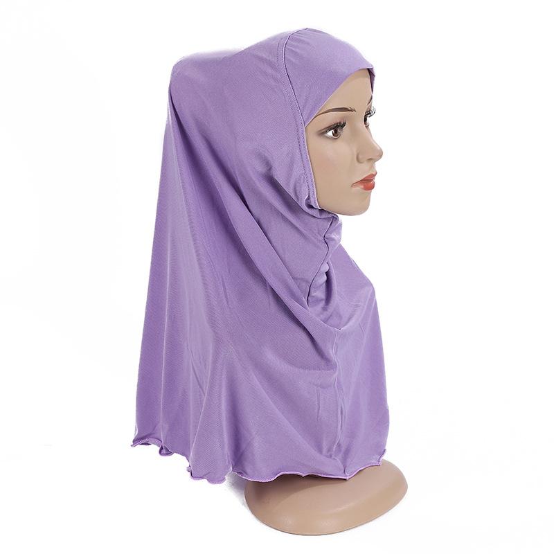 Ramadan Hijabs Scarf for Kids Girl 7 To 12 Years Old Muslim Islamic Shawls Soft Stretch Headscarf Malaysia Girl Children Hijabs