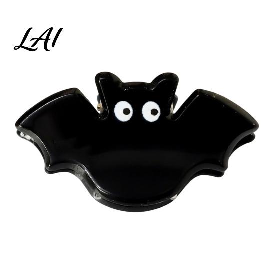 Black Cat Spider Witch Hat Accessories Halloween Cartoon Hair Clips for Women Girls Acrylic Glitter Pumpkin/Ghost/Bat/Cat Small Holiday Gifts