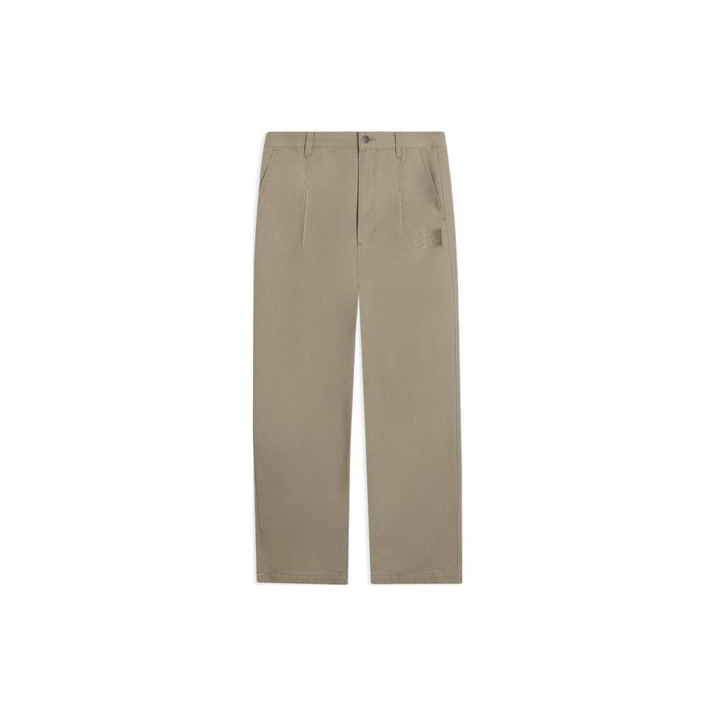 Li-Ning Loose Fit Straight Casual Pants Khaki Men's AKXSB57-2