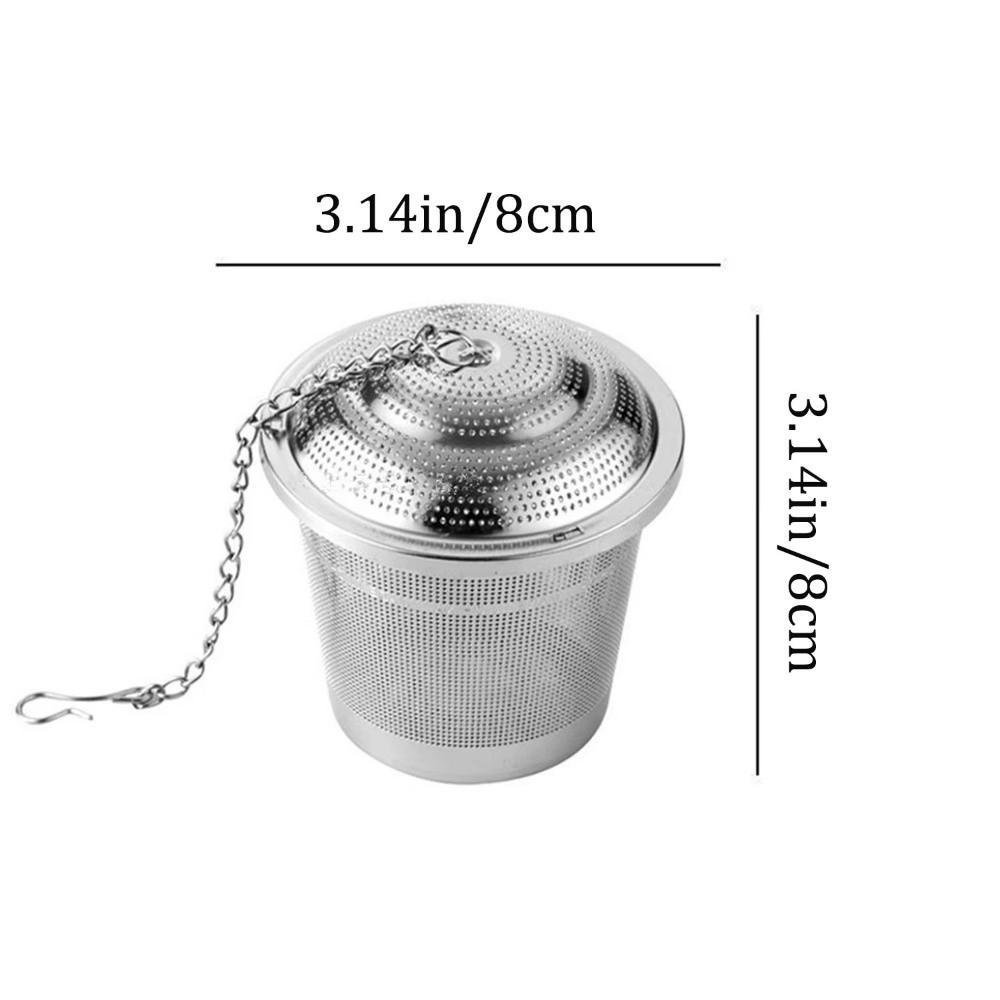 Stainless Steel Mesh Tea Infuser with Lid Coffee Filter Tea Infuser Filter Reusable Multi-functional Tea Strainer