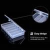 6 Grid Rectangular Storage Box Pp Plastic Transparent Box Lure Fishing Gear Box
