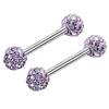 Newest Women Rhinestone Tongue Nose Nipple Ring Stud Earrings Body Piercing Jewelry
