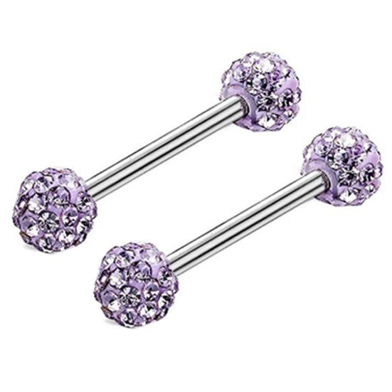 Newest Women Rhinestone Tongue Nose Nipple Ring Stud Earrings Body Piercing Jewelry