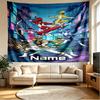 Custom Name Personalized Power Rangers Print Tapestry, Wall Art Decor, Bedroom, Dorm, Apartment, LivingRoom, Party Backdrop, Gift for Birthday