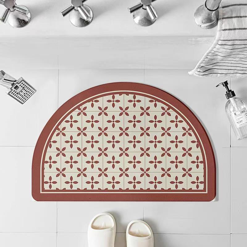 Badezimmer saugfähige Diatomeenerde Toilettentürvorleger Toilette Toilette Bodenmatte Toilette Teppich