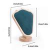 Velvets Necklace Showcase Stand Jewelry Chain Display Holder Elegant Women Accessories Organizer for Dressing Table