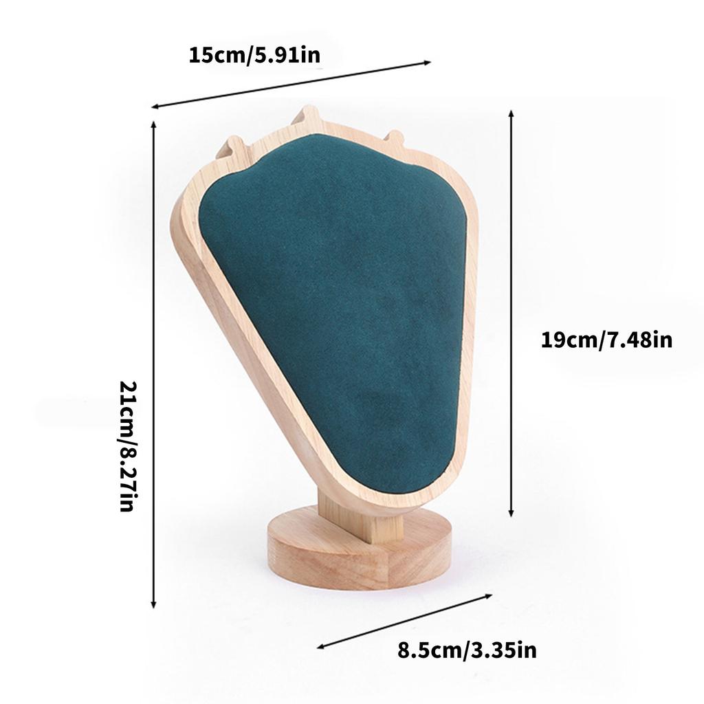 Velvets Necklace Showcase Stand Jewelry Chain Display Holder Elegant Women Accessories Organizer for Dressing Table