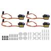 4Pcs Servo Motors High Efficiency Low Noise Low Power Consumption Easily Install Micro Servo for Robot Fixed Wing