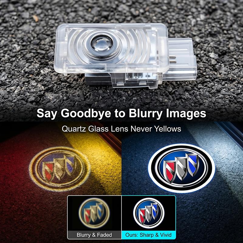 HD Led Welcome Light Car Door Projector Lamps Car Accessories For Buick Regal Lacrosse Avenir Envision Angkola Electra Anthem Cascada Avista Riviera