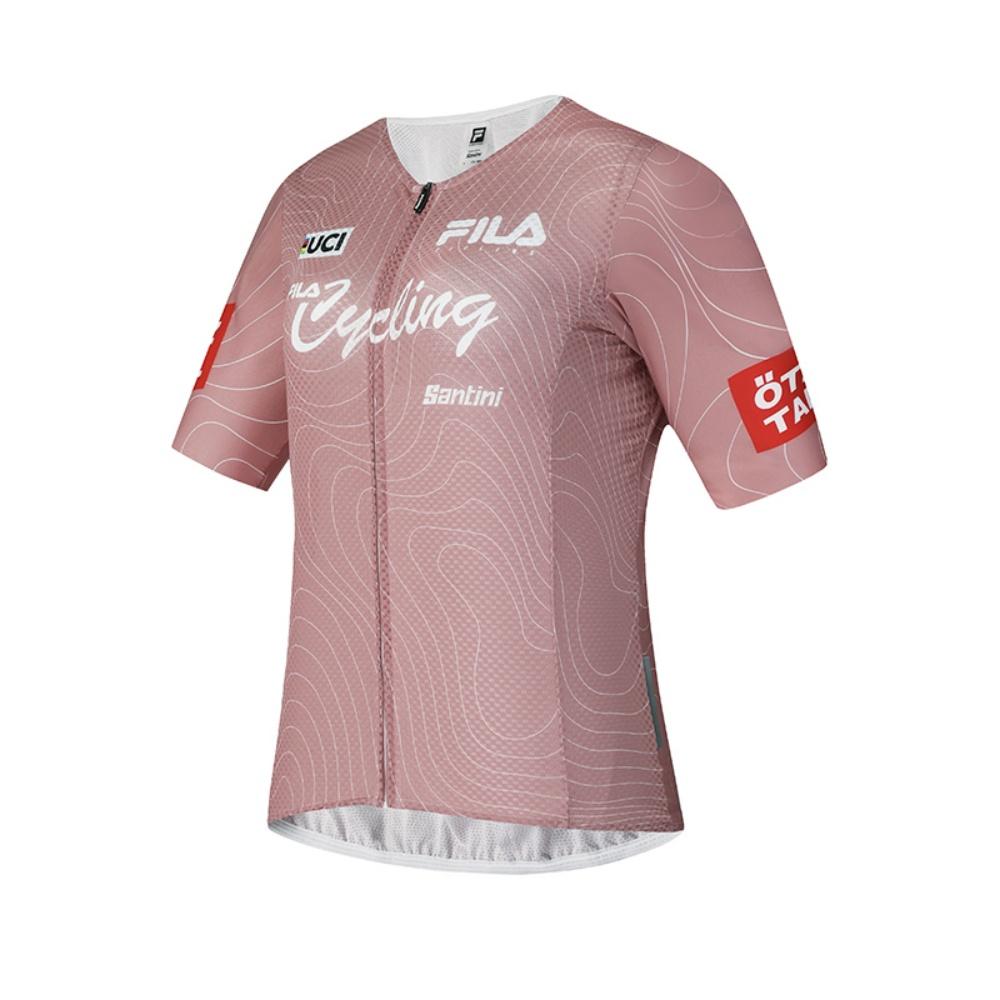 Fila Cycling Classic Casual Versatile Short Sleeve Knit Top Women Tops Light-Pink A11W528502F-PK