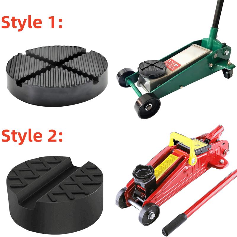 Universal Rubber Jack Pad Support Pinch Weld Slotted Floor Frame Rail Adapter Car Removal Repair Tool