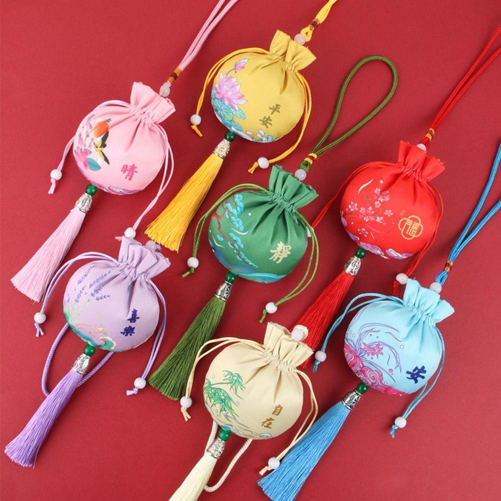 Dragon Boat Festival Bag Retro Pattern Sachet Ethnic Style Chinese Style Sachet  Car Hanging