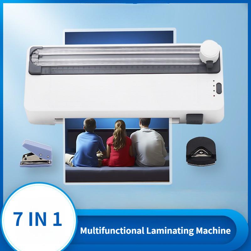 260W 7-in-1 Office Professional A4 Document  Laminating Machine Multifunctional Household Photo Laminator