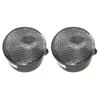 2pcs Side Marker Light Amber Side Marker Light with Clear Lens 68200290AA 68200291AA for Jeep Wrangler JK 2007-2018