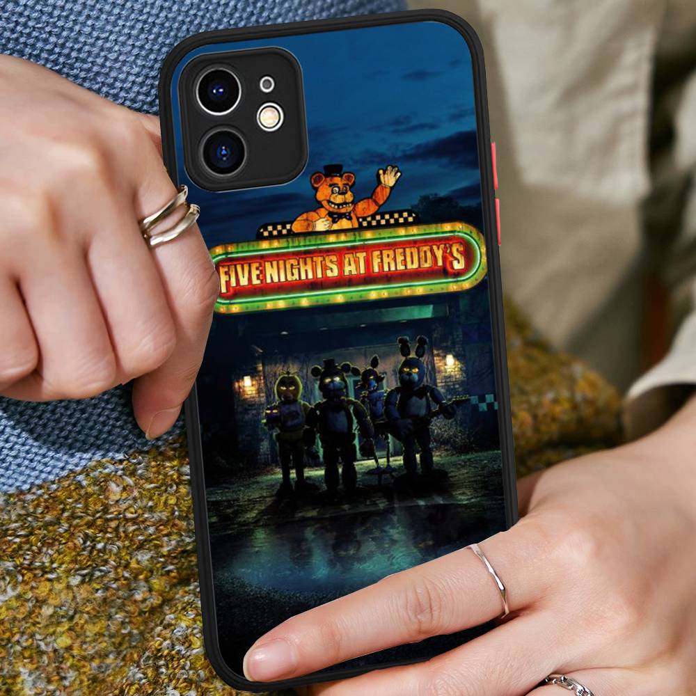 F-FNAF Five-nights-At-Freddys Phone Case For iPhone 16 15 14 11 12 13 Pro Max Plus 12 XS Max Back Cover Matte Case