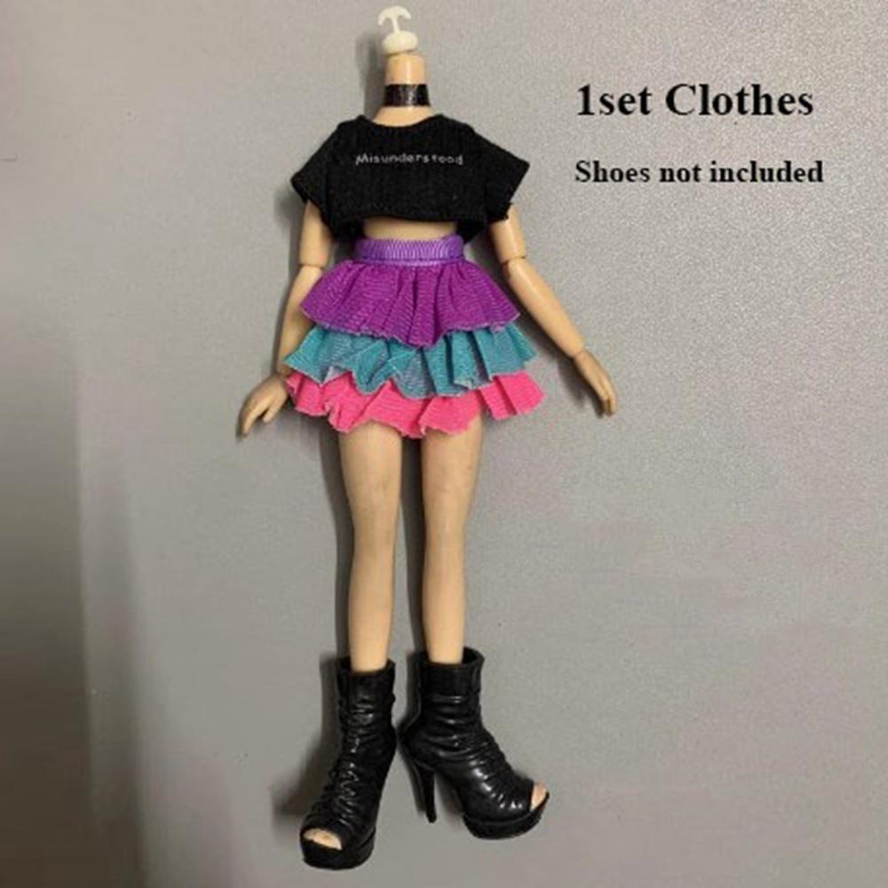 Kids Toys Doll Outfit Skirt Fashion T-shirt Pants Doll Dresses Clothes for 1/6 BJD 27~28cm Doll