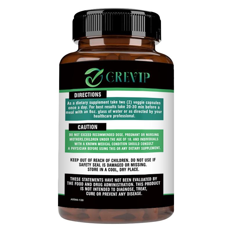 GREVIP Berberin HCl 1200mg Kapseln 120 Stück — Antioxidative Ernährung, Verdauungswohlbefinden, Tägliche Unterstützung