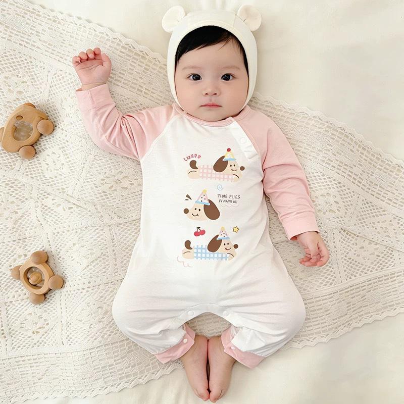 Modal Sommer Baby Langarm Strampler Schlafanzug für Neugeborene
