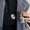 2026 New Blogger Sunflower Oni Silver Comb Niche Design Long Sweater Chain