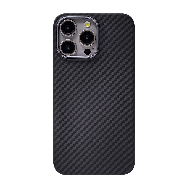 Carbon Fiber Shockproof Luxury Phone Case for 13Pro 13Pro Max Slim Lightweight Soft Cover Magnetic Ring Holder Custom