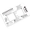 Professional ECG 7 Step Ruler Card Portable Pocket ECG Interpretation Guide Card For Accurate ECG/EKG Interpretation
