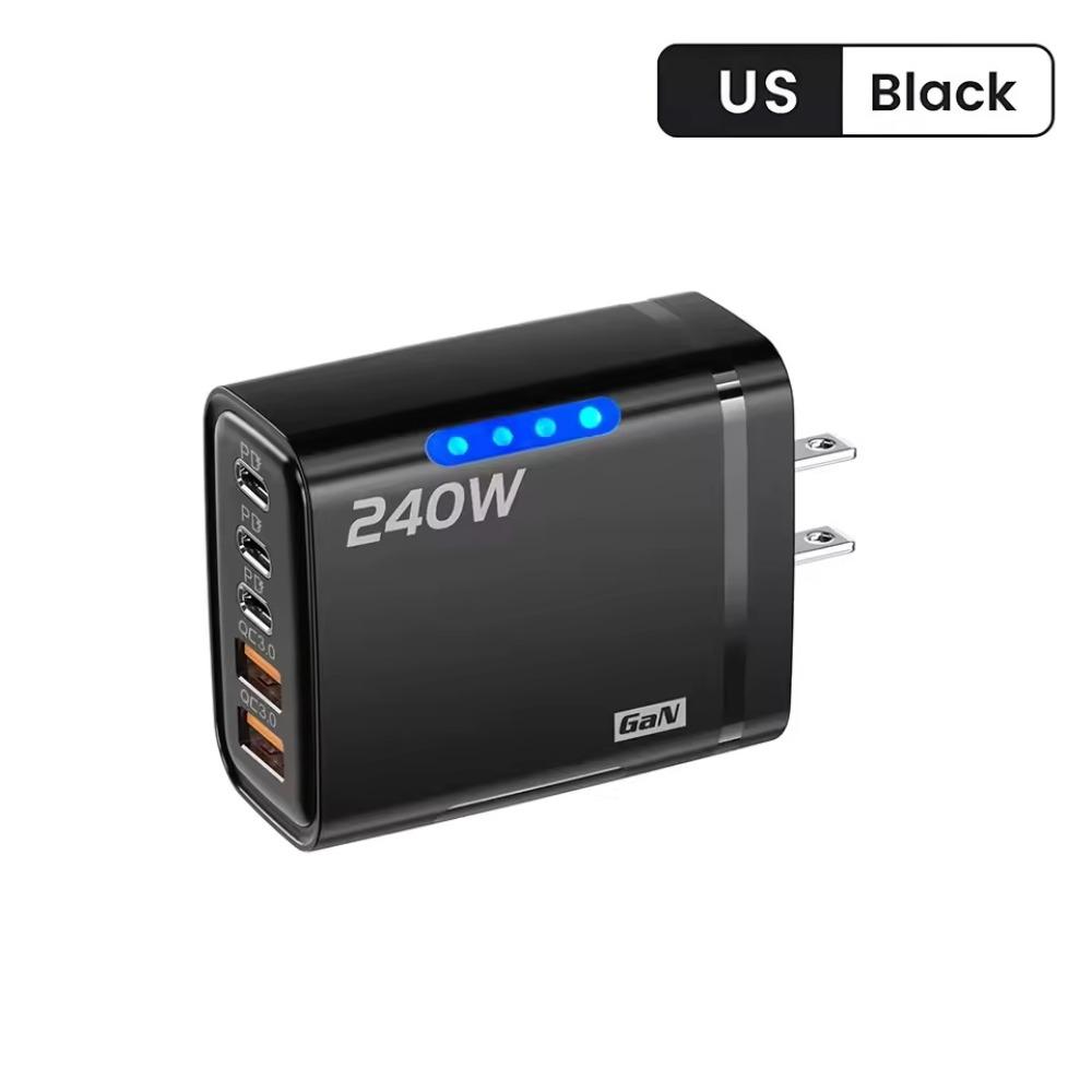GaN Phone Charger Adapter 5 in 1 Mobile Phone USB C Charger Wall Charger Adapter Office Use