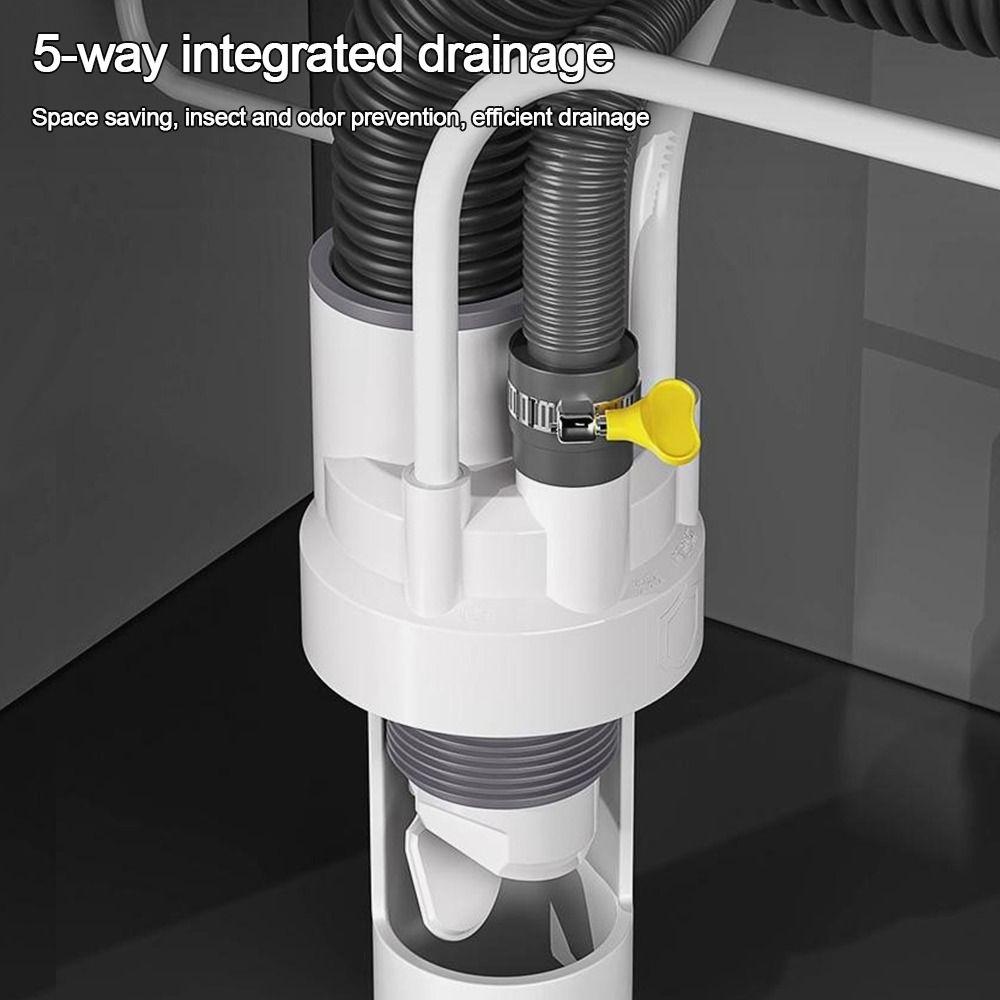 Sealing Ring Sink Drain Pipe Adapter Drainage Water Pipe Joint Washing Machine Drainage Supplies