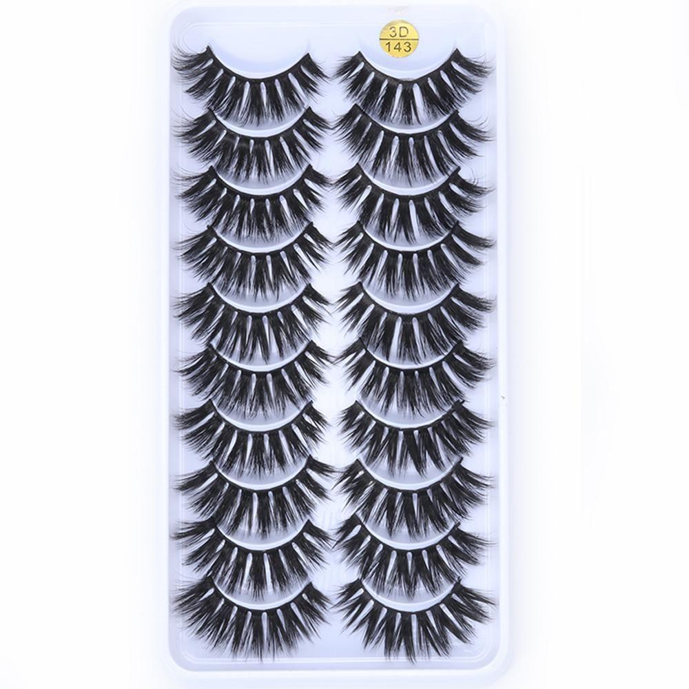 Fluffy Wsipy Crisscross False Eyelashes Thick Long Eyelashes Extension Tools 3D Faux Mink Hair