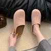 Fashion Flats Mules Shoes Women Suede Slingback Slippers Fashion Sandals New Outdoor Beach Dress Slides Casual Cozy Female Zapatillas