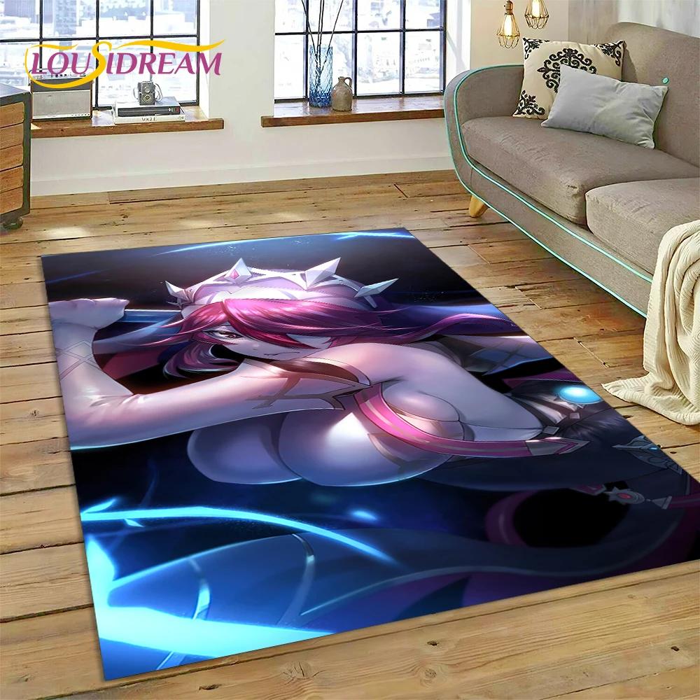 Latest Genshin Impact Cartoon Game Carpet Rug for Bedroom Living Room Home Sofa Decoration,Children Game Large Decor Floor Mat