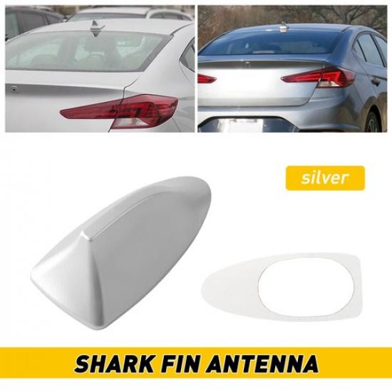 Silver Shark Fin Antenna Car Roof Radio FM/AM Aerial Signal Auto Accessories