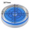 1pc 32x7mm Round Horizontal Bubble Level High-Precision Bubble Level Bullseye Spirit Level Level Measurement Instrument