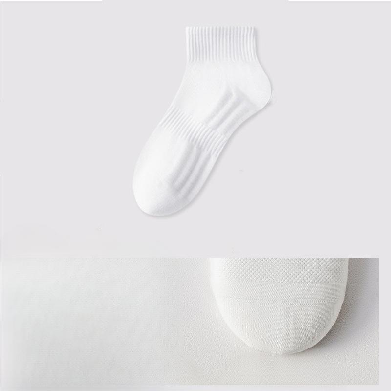 Men's Socks, Short Socks for Spring and Summer, Thin Antibacterial Cotton Socks, Deodorizing, Sweat-absorbing, Massaging Base Sports Socks