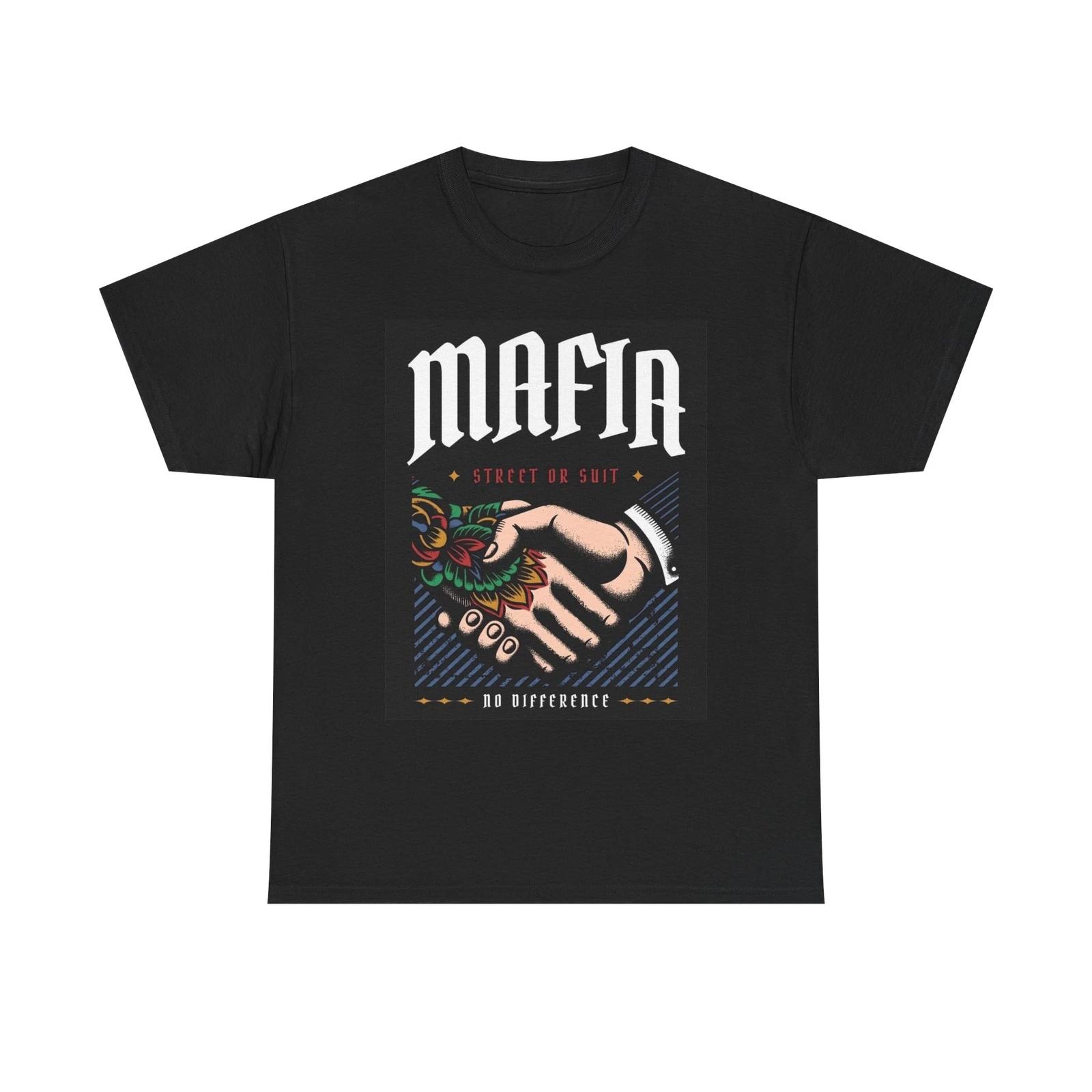 Men s and Women s T-shirts Mafia Street Or Suit Graphic S