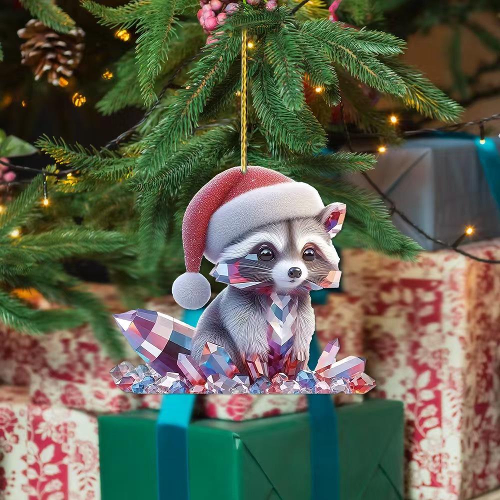 Καθρέφτης αυτοκινήτου 3d κρεμαστό κρεμαστό κόσμημα γάτας Διακοσμητικά σε σχήμα ζώου Αξεσουάρ σακιδίου πλάτης Cretive κοσμεί Διακοσμητικό ντεκόρ για αυτοκίνητο