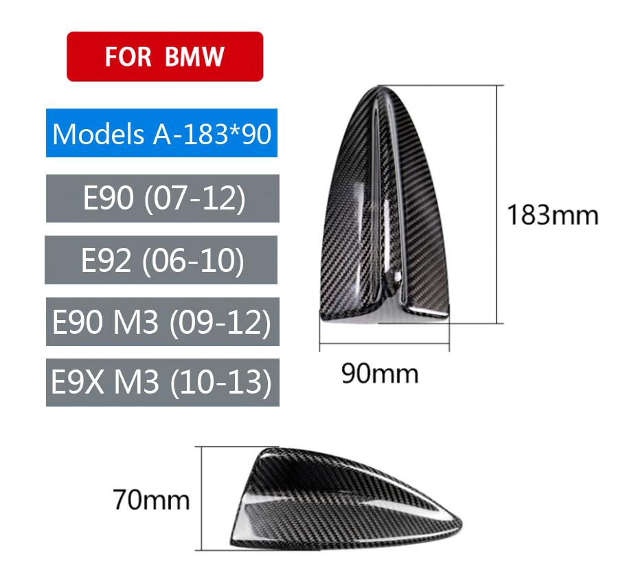 Echte Kohlefaser Für BMW M2 M3 M4 12345 7er Reihe X1 X3 F22 F30 F34 F80 F87 F32 F36 F82 G11 G20 G12 G30 Haifischflossen-Antennenabdeckung