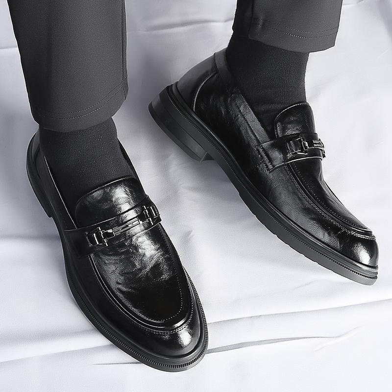 Men Shoe Leather Men Casual Shoes Luxury Brand 2024 Mens Loafers Breathable Slip on Driving Shoes All-match Men Business Shoes