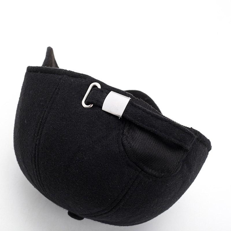 Men'S Hat Casual Baseball Cap Middle-Aged And Elderly Fashion Warm Cap Ear Protector Cotton Cap