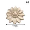 Wood Floral Appliques For Furniture Antique Onlays Moulding Home Decor Wood Carving Decoration Wall Wood Decal Vintage Figurines
